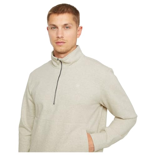 Miniatura 7 de G-Star Para Hombre Sudadera Nifous Half Zip, Multicolor Whitebait Htr D26305-D566-6030 , Xl