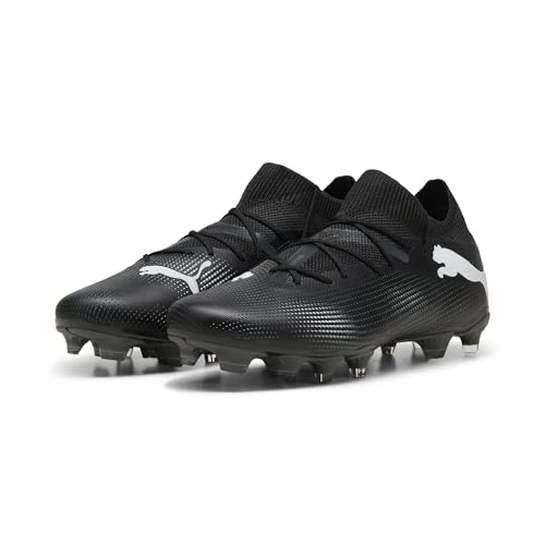 PUMA Men Future 7 Match Fg/Ag Zapatos de fútbol, Puma Black Puma White, 42 EU - imagen 2