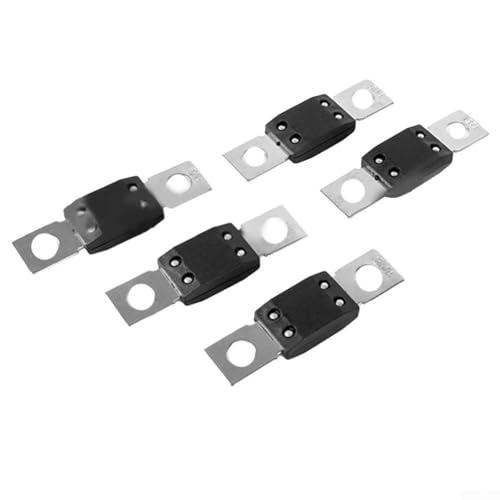 Confezione da 5 fusibili Mega, in metallo, per sistemi da 48 V, 60 A, 80 A, 100 A, 125 A, 200 A, 250 A, 300 A, 70 V, opzionali (80 A)