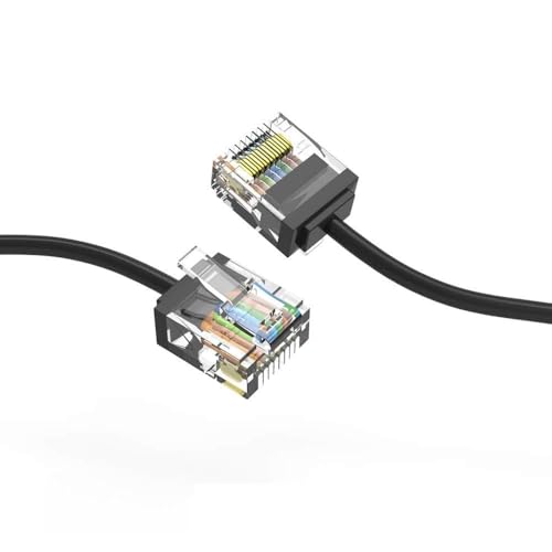 Cable de red Cat6A UTP 3 pies negro, pack 2 miniatura 1