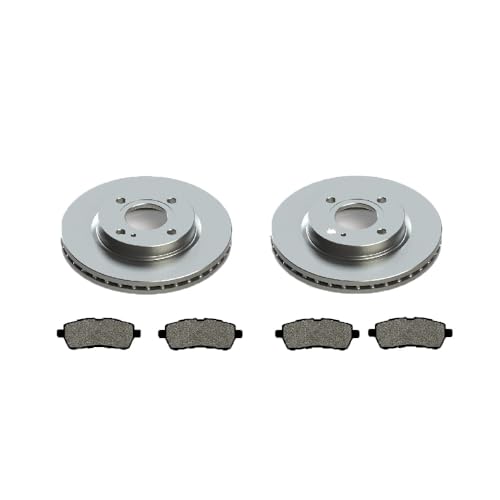 FORD FIESTA MK7 1.25 1.4 1.6 & TDCi 2008-2017 FRONT 2 VENTED BRAKE DISCS & PADS