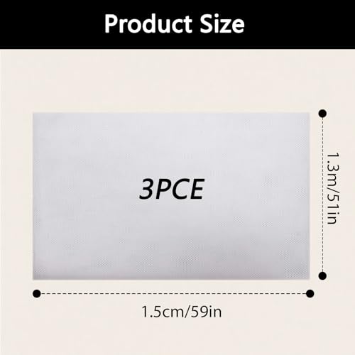 LUMOOM 3 Stück Fliegengitter Fenster, 130 x 150 cm Moskitonetz Fliegennetz, Fensternetz Insektenschutz mit 3 Rollen Selbstklebend, Zuschneidbar Mückenschutz Fenster (Weiß)
