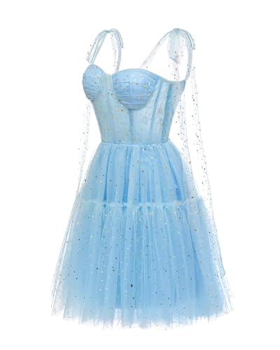 Sequin Homecoming Dresses for Teens Sparkly Tulle Short Prom Dress Spaghetti Straps Cocktail Party Gowns2