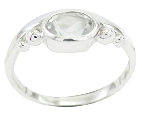 Bague argent 925 blanc naturel anti-allergie pour peaux sensibles