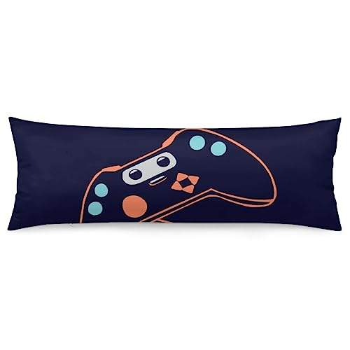 Lynarei Body Pillowcase Glitchy Gamepad Bed Large Soft Body Pillow Covers 20X54 Anime Game Joystick Long Backrest Cushion Pillow Protector Cover For Living Room Bedroom #TOP4