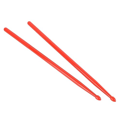 Juego de baquetas de ejercicio con punta de nailon, portátiles, para instrumentos de percusión y práctica para principiantes (rojo) miniatura 5
