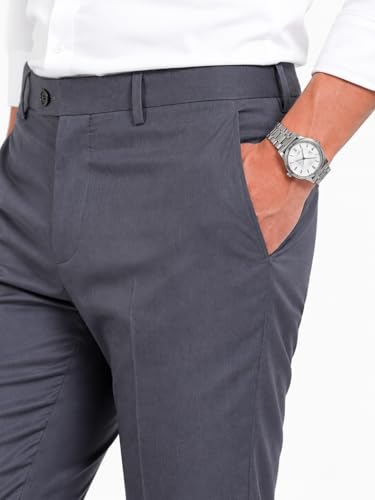 Image of SUNPOINT Formal Pants for Men Office Wear - Premium Regular Fit Formal Trouser for Men, Boys, Gents Bottom Formal wear for Office Meeting, Party, Gathering, Wedding