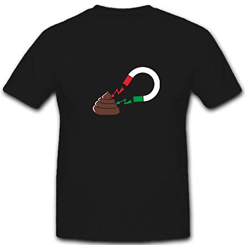 T-shirt avec aimant pour la sueur haut de gamme noir XXXXXL