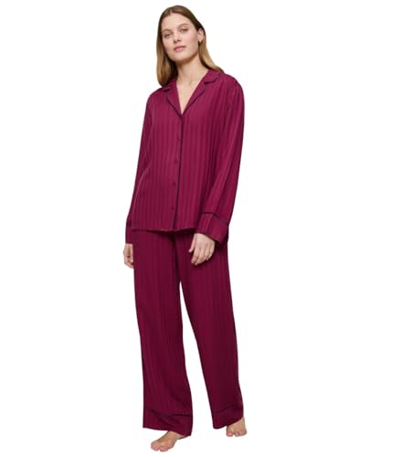 Triumph Amourette Jacquard PW Pajama Top, Sweet Marsala, 52 Donna