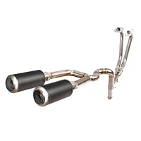 Amazon | FIRECARP バイク用 フルエキゾーストパイプ マフラー