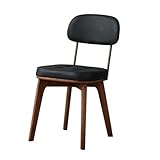 Design moderno di metà secolo: migliora la tua esperienza culinaria con queste eleganti sedie, rivestite in pelle di alta qualità con finitura impermeabile per una facile pulizia.