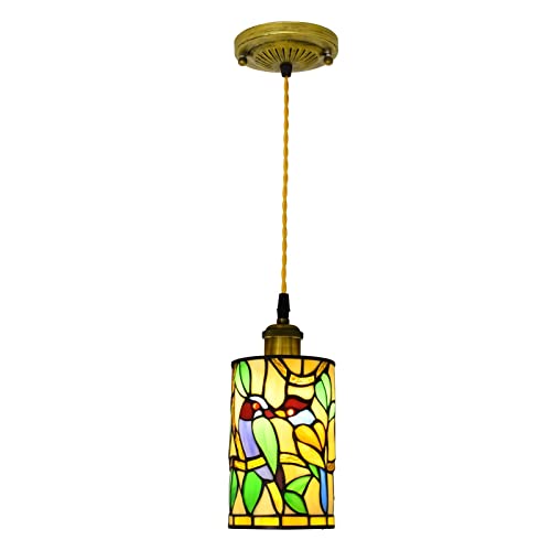Mini Lámpara Colgante, Lámpara Colgante De Vidrieras, Lámpara Decorativa Victoriana para Sala De Estar, Comedor, Isla De Cocina, Pasillo