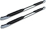 Raptor Series Nerf Bars Side Steps 4in Oval Stainless Steel Curved for 15-23 Ford F-150 17-23 F-250 F-350 Super Duty Crew Cab
