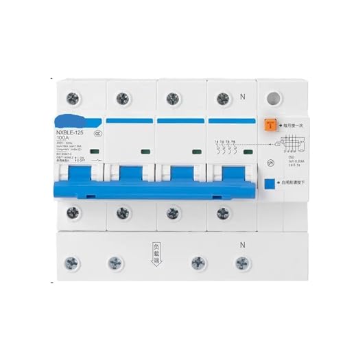 Disjoncteur de protection contre les fuites haute puissance NXBLE-125A 4P C100 30mA
