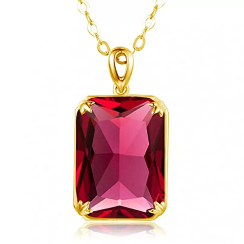 Collier rubis or femme pendentif fin pour tenue chic de bureau