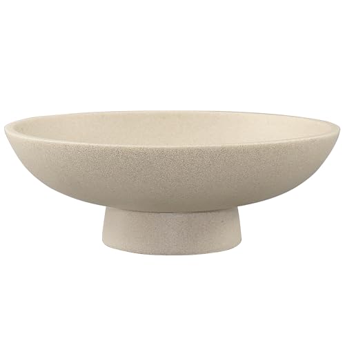 LIN CHUAN Modern Resin Pedestal Bowl – Large Fruit Bowl