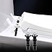 Lychee Light Toilet Seat Hinge Screw 2 Pack,Compatible with TOTO Toilet,Expanding Rubber Bolt Top Nuts Set for Top Mount Toilet Seat Tightening Kit Replacement (Black Rubber Screws-2PACK)