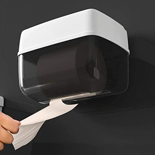 Soporte de papel higiénico estante de pared para optimizar espacio 7