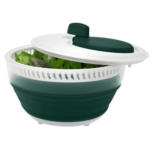 Starfrit Collapsible Salad Spinner 3L Capacity - Compact Storage - Basket Doubles as Colander - Bowl Can Be Used For Serving by Starfrit - Used condition - CA$22.38