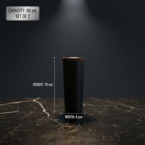 Image of Bar Box Shot Glasses (Set of 2) (Black)