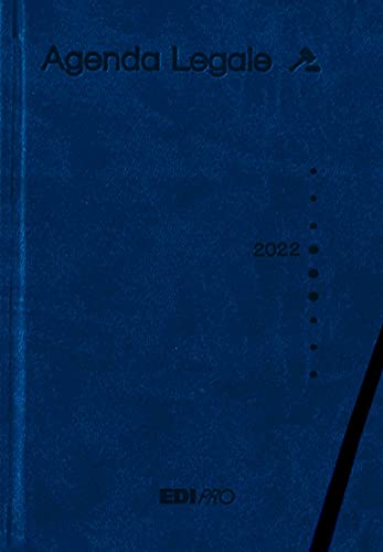 Agenda legal anual de bolsillo, 12 x 17 cm, color azul Cover