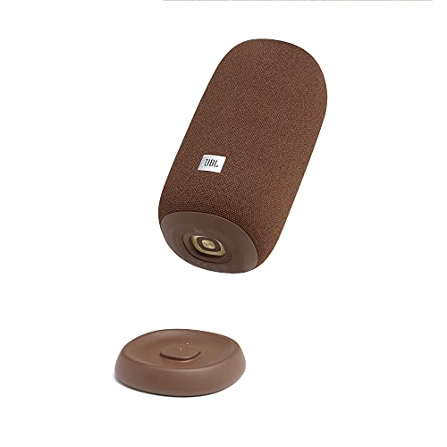 Image of JBL Link Portable 360 Degree Wi-Fi & Bluetooth Wireless Streaming Speaker with 8 Hours Playtime, IPX7 Waterproof and Voice Assistance Integrated (Brown)