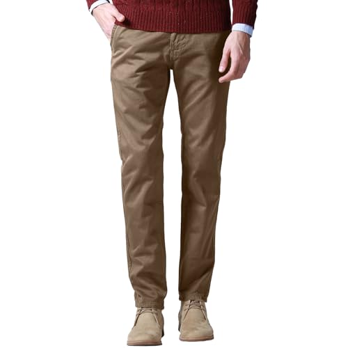 Image of Match Mens Regular-Fit Casual Flat Front Chino Pants