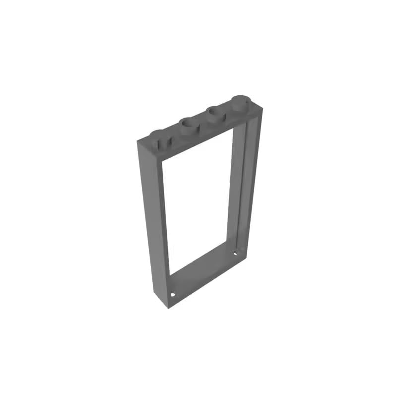 Gobricks 60596 Door Door Frame 1x4x6 Type 2 10 Pieces GDS-874 Compatible with Lego Building Blocks Color:Dark Bluish Gray — image 1