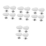 DOITOOL 16pcs Top Toilet Button Press Heart Shape Assistant Tool Bathroom Decorative Handle