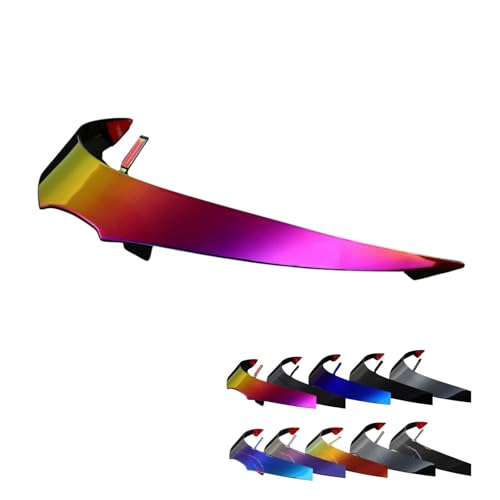 【kinkyamigo】 Z8リアスポイラー 社外品 Z8用 ショウエイ SHOEI ヘルメット シールド スモークシールド ミラーシールド クリアシールド ダーク メロー CWRF2 紫外線カット 紫外線 吸収 UV カット ピンロックシート (レッド)