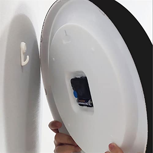Horloge murale silencieuse à balayage fluide pour salon moderne