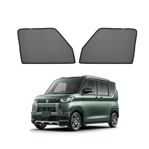 CARTIST 三菱 デリカミニ メッシュカーテン DELICA MINI B34A/B35A/B37A/B38A 2023年5月-現行 サンシェード サイド マグネット式 防虫ネット UVカット 日よけ 簡単着脱 遮光 断熱 クリップ付き 日本語説明書付き アクセサリー インテリア 2枚