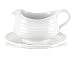 Portmeirion Sophie Conran White Gravy Boat and Stand