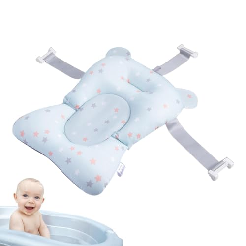 ETUCYNG 43x28x22cm Hamaca de baño para bebé alfombra de baño de malla cojín flotante hamaca de baño ajustable antideslizante cojín de malla para alfombra de baño de asiento de baño, ideal regalo