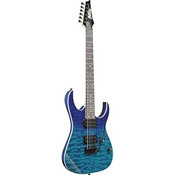 Ibanez GRG120QAASP-BGD GIO Series Guitare électrique avec matériel noir dégradé bleu - Les Beatles, Paul McCartney, John Lennon, RIngo Starr, George Harrison Ibanez GRG120QAASP-BGD GIO Series Guitare électrique avec matériel noir dégradé bleu – Image 2