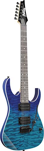 Ibanez GRG120QAASP-BGD GIO Series Guitare électrique avec matériel noir dégradé bleu - Les Beatles, Paul McCartney, John Lennon, RIngo Starr, George Harrison Ibanez GRG120QAASP-BGD GIO Series Guitare électrique avec matériel noir dégradé bleu – Image 3