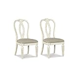 Signature Design by Ashley Realyn Dining Room Chair, Splat Back, Chipped White