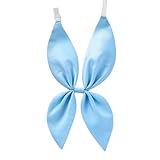 Kuroobaa スクールリボン女子 高校生 学生服 リボン 女子高生 セーラー服 リボン 制服リボン コスチューム用小物 コスプレ (スカイブルー)