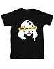 Absolute Cult Blondie Girls Face Graffiti T-Shirt Black 9-11 Years #1