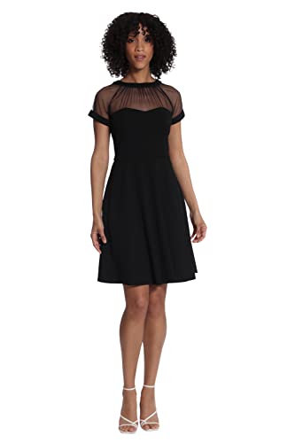 Image of Maggy London Women's Illusion Dress Occasion Event Party Holiday Cocktail Guest of Wedding.