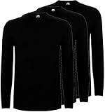 camiseta algodon manga larga mujer Diseño Atemporal: El pack camisetas manga larga hombre presenta un diseño clásico, ideal como camiseta basica hombre o camiseta deporte hombre manga larga, asegurando estilo y funcionalidad para el día a día.