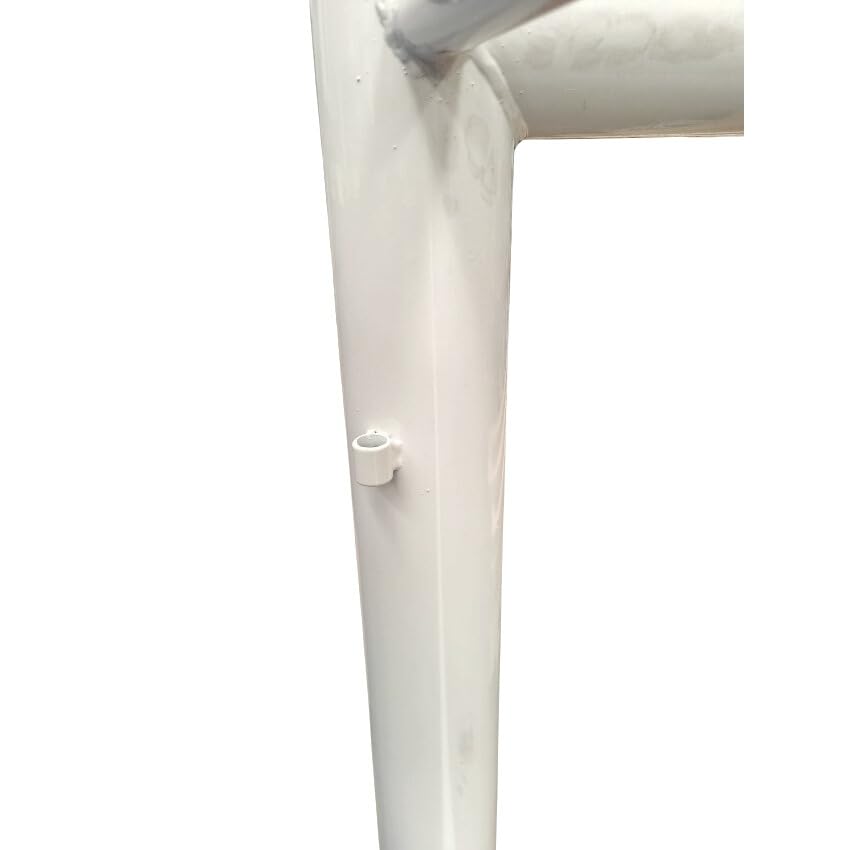 Coppia Porte Calcetto 3x2 m in Acciaio Verniciato | Professionali e Regolamentari | Complete di Reti in Nylon Ø 2,5 mm | Ideali per Campi Indoor e Outdoor