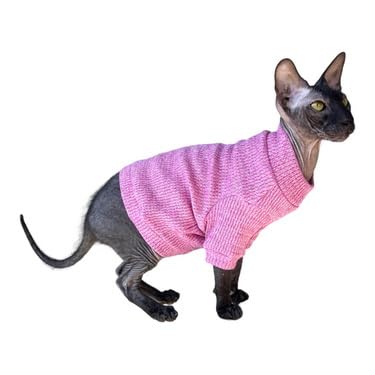 Kotomoda Cat's Sweater sparkling Fuchsia for Sphynx and naked cats (X-Small) — image 1