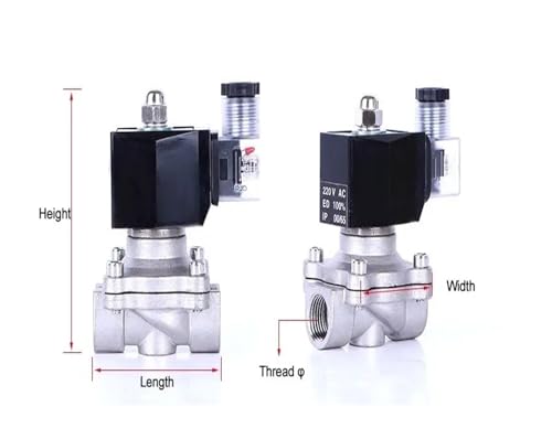 Válvula solenoide AC24V de acero inoxidable con rosca G ideal para automatización de riego 4
