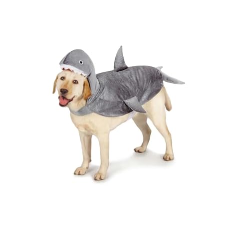 Disfraz para perro tiburón gris tamaño XLarge