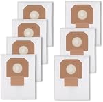 VB090F Fleece Filter Dust Bags Fit for VAC090A VAC090AH VAC090S 9 Gallon Shop Dust Extractor, He-pa Vacuum & Dust Collector Bags Replacement Parts, White - Pack of 7
