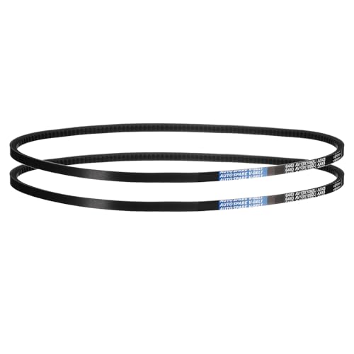 Image of AX43 Belt, Raw Edge Cogged Industrial Rubber EPDM V-Belt, Pack of 2 | 1 /2 inch(13mm) Width x 43 inch(1092mm) Inside Circumference x 5 /16 inch(8mm) Height