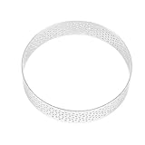 Alipis Molde Redondo de Acero Inoxidable para Tartas y Mousses Resistente la Oxidación Antiadherente para Postres Tartaletas y Quiches para Hornear Pasteles Pequeños