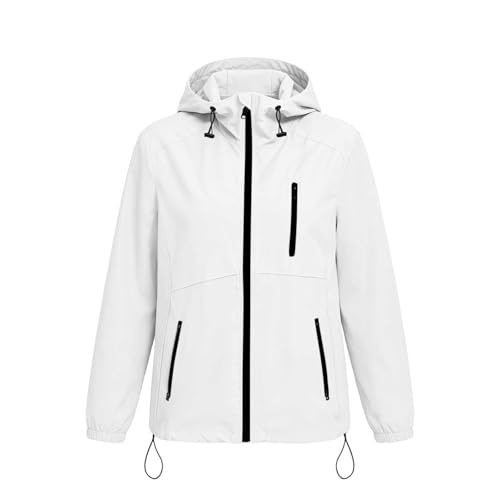 Chaqueta impermeable mujer con cremallera abrigo softshell running senderismo 5
