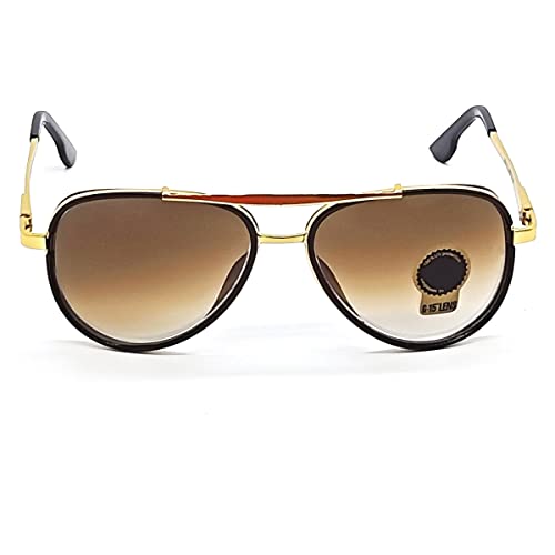 Image of Louis Kouros Cherokee Aviator Classic Trendy 4414 sunglasses | Mirror Lens | 400 UV Protected | For Men's Women's | Medium | 58mm Lens Width